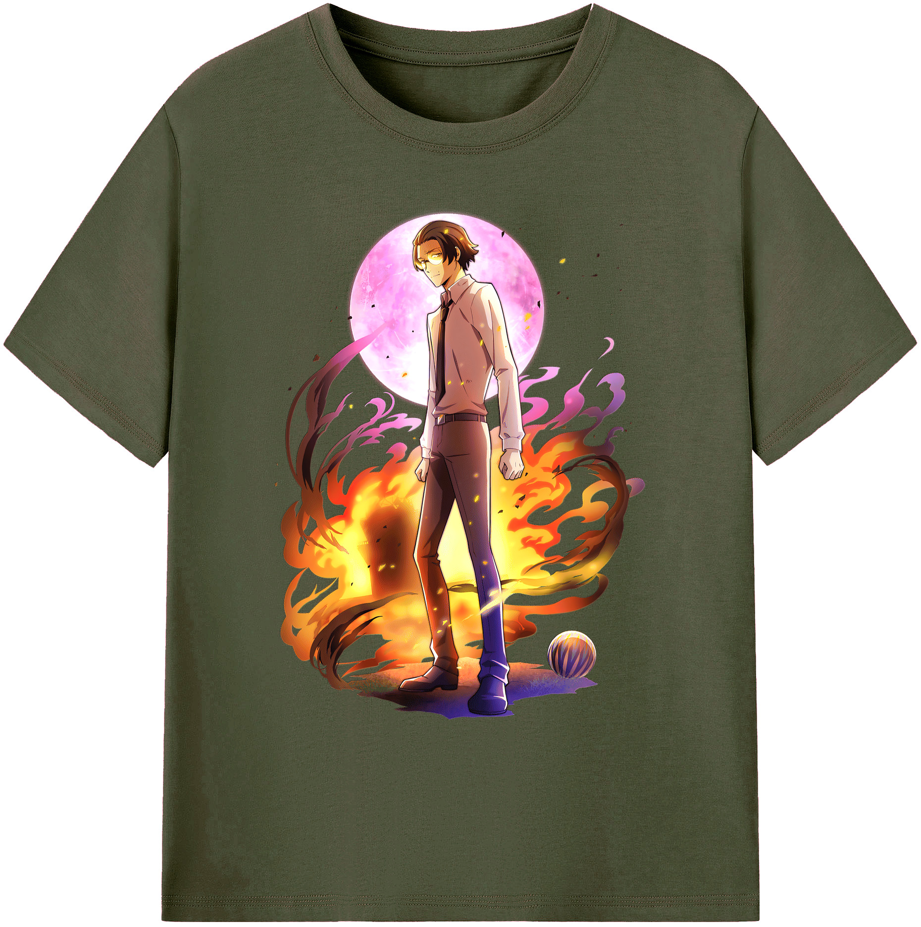 （画像用） 文豪ストレイドッグス Bungo Stray Dogs 綿100％ メンズ半袖Tシャツ｜肌触りやわらか＆通気性